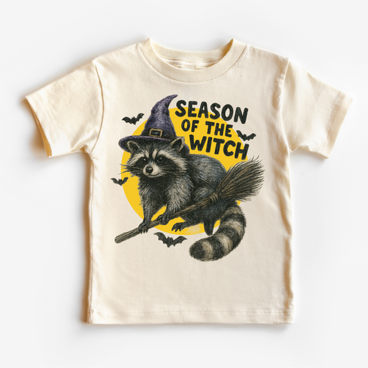 Season Of The Witch Racoon Halloween Shirt - Halloween Tee - MU93