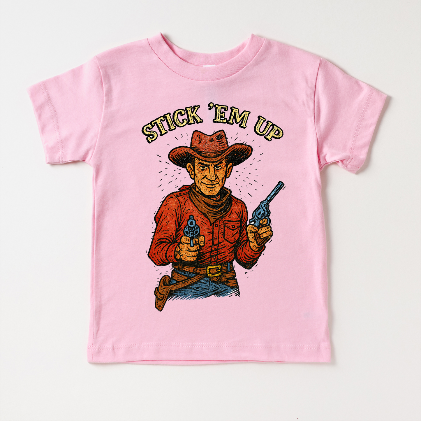 Stick Em' Up Country Western Gun Slinger Shirt - Western Tee - MU95