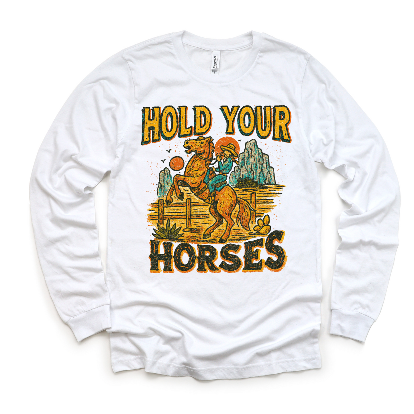 Hold Your Horses Country Western Shirt Western Tee MU96