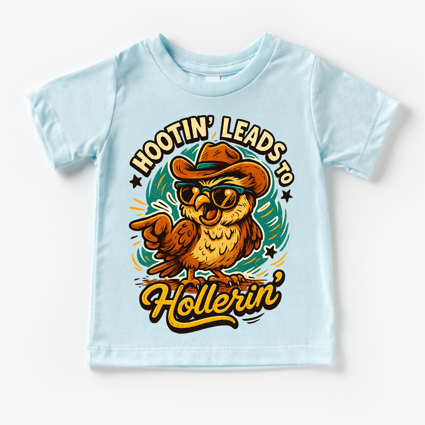 Hootin Leads To Hollerin' Funny Owl Country Western Shirt Western Tee MU99