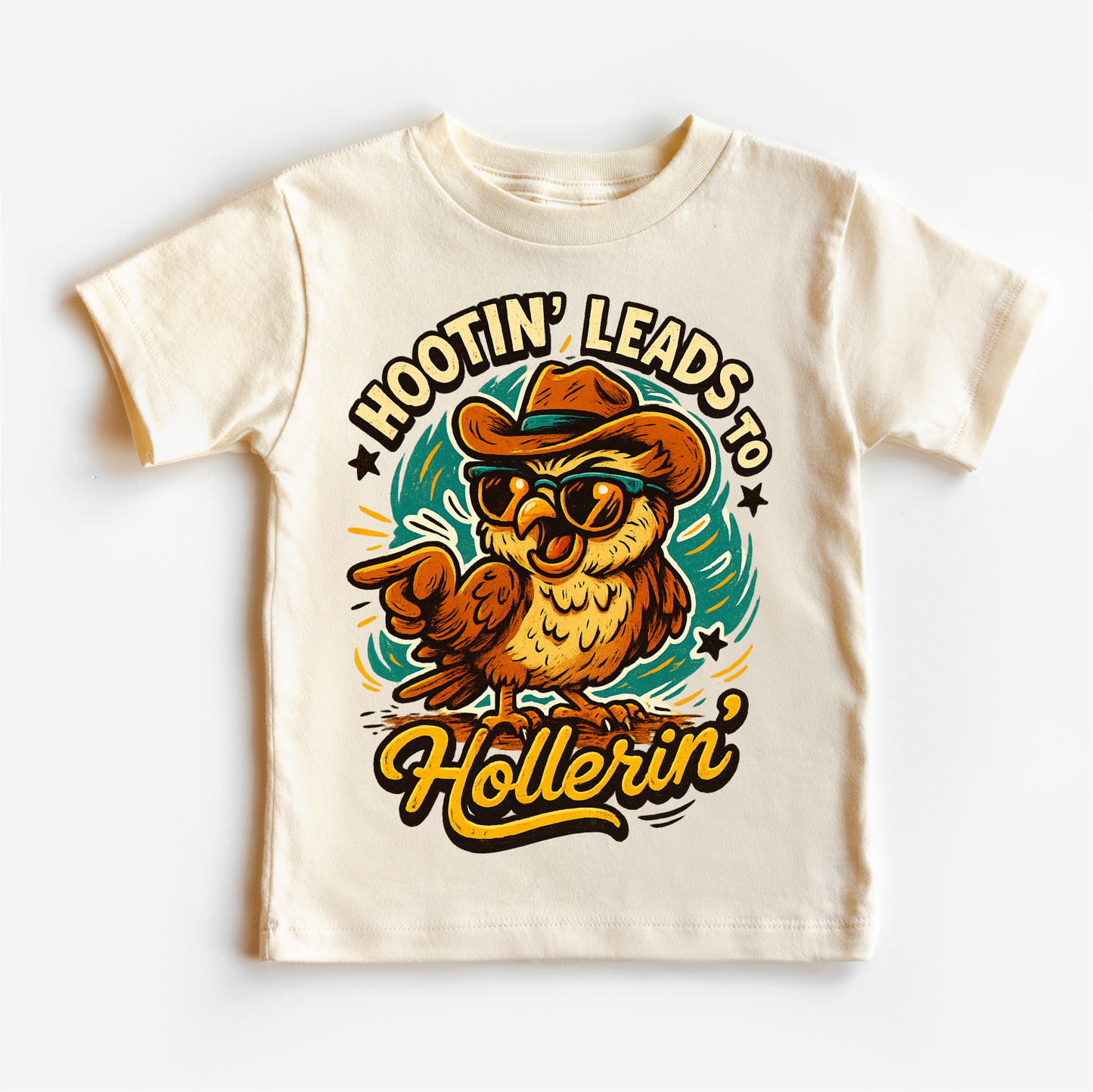 Hootin Leads To Hollerin' Funny Owl Country Western Shirt Western Tee MU99