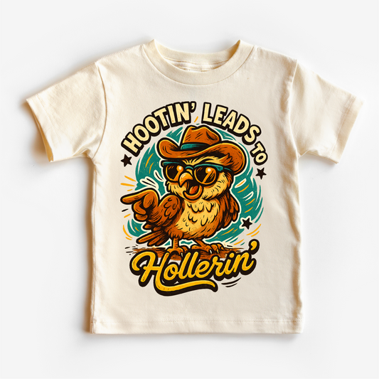 Hootin Leads To Hollerin' Funny Owl Country Western Shirt Western Tee MU99
