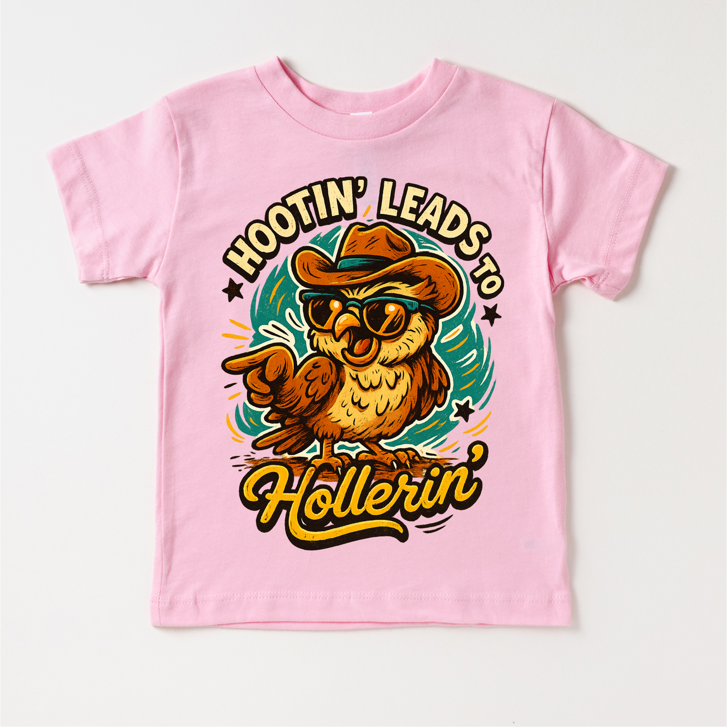 Hootin Leads To Hollerin' Funny Owl Country Western Shirt Western Tee MU99