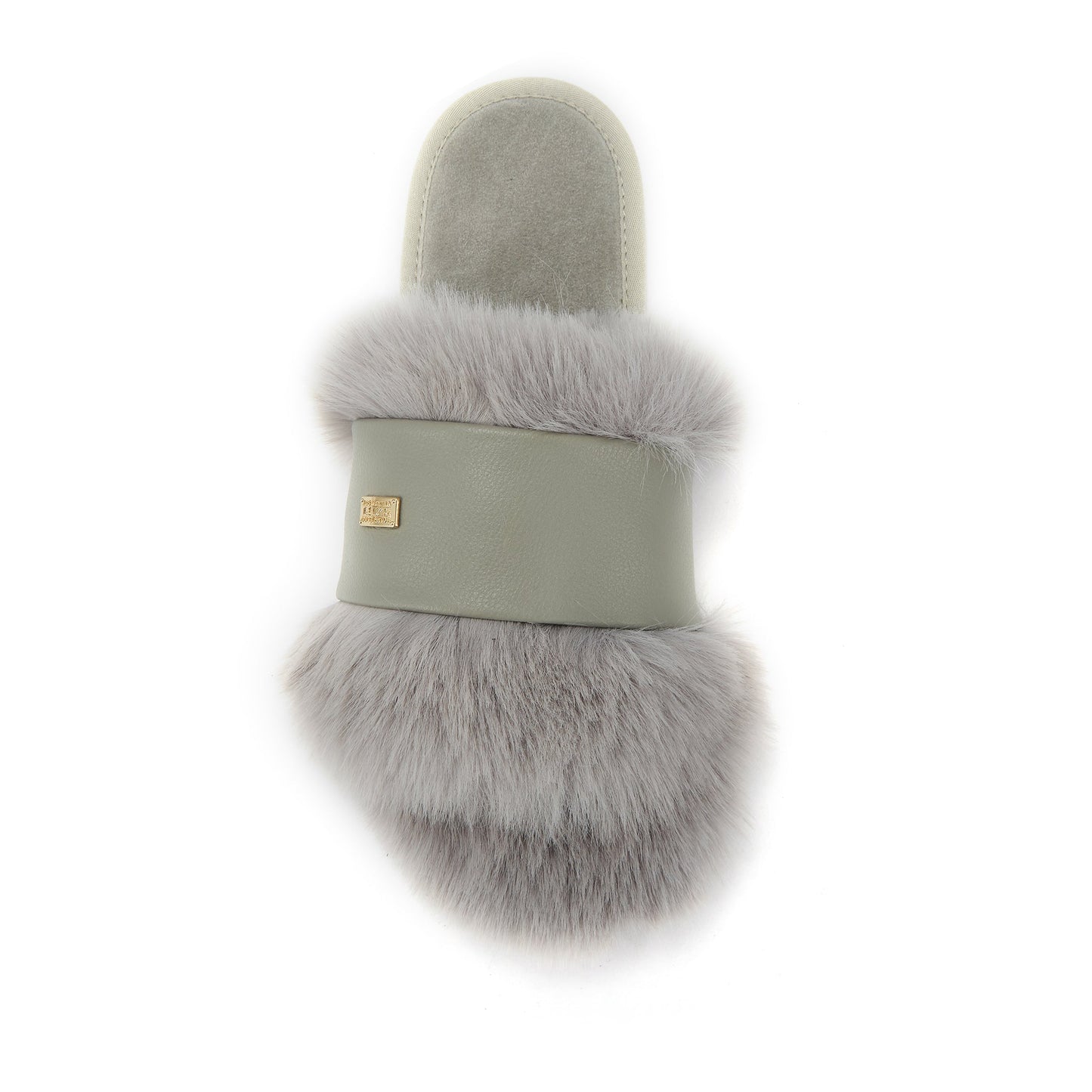 Luxe Faux Fur Open Toe Mule Slipper Muchas