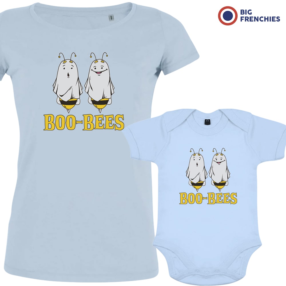 Organic Cotton Family Set Halloween Mom and Baby Boo-Bees