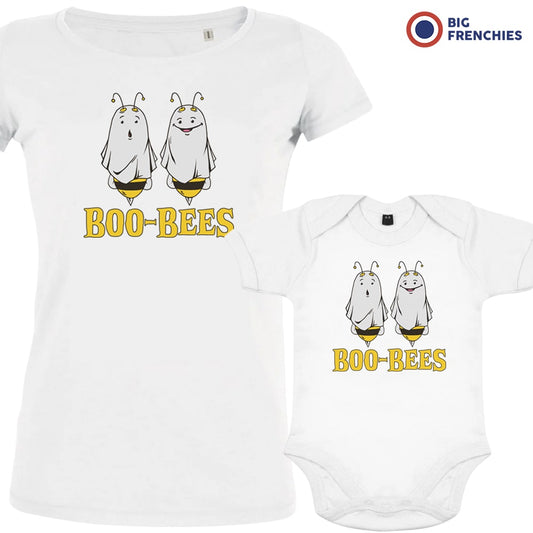 Organic Cotton Family Set Halloween Mom and Baby Boo-Bees