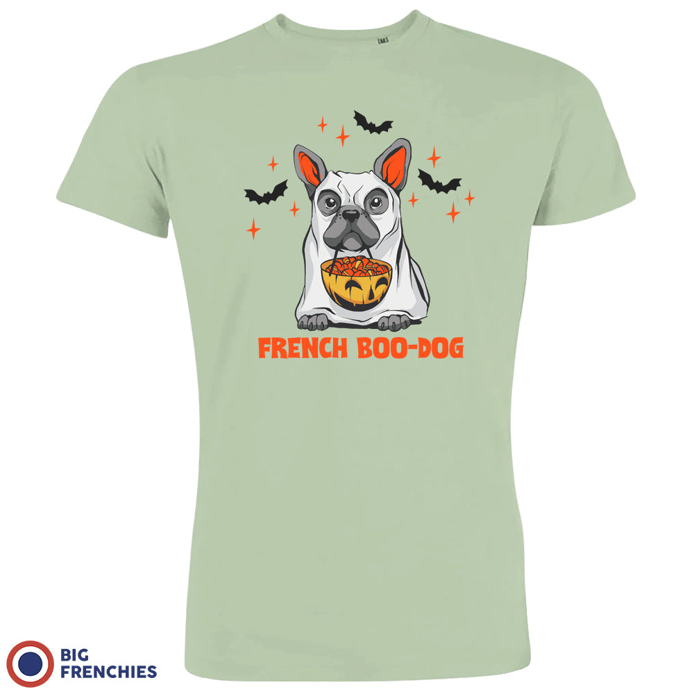 French Boo-Dog Halloween Organic Cotton Men's Tee