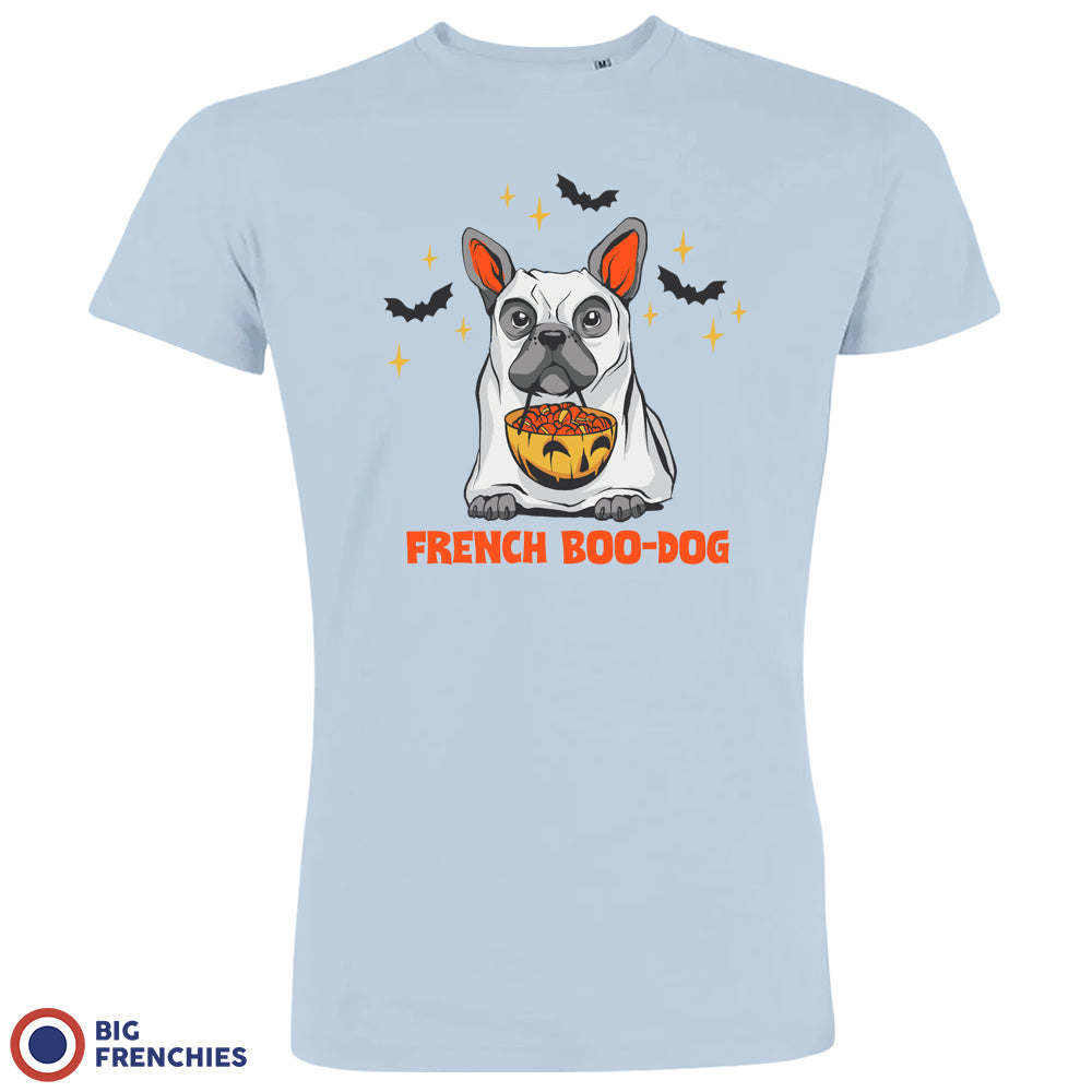 French Boo-Dog Halloween Organic Cotton Men's Tee