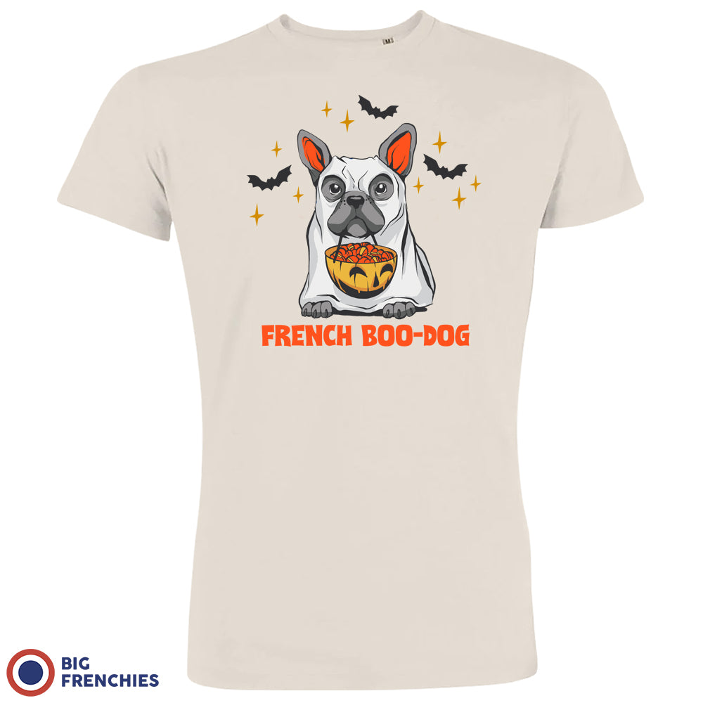 French Boo-Dog Halloween Organic Cotton Men's Tee