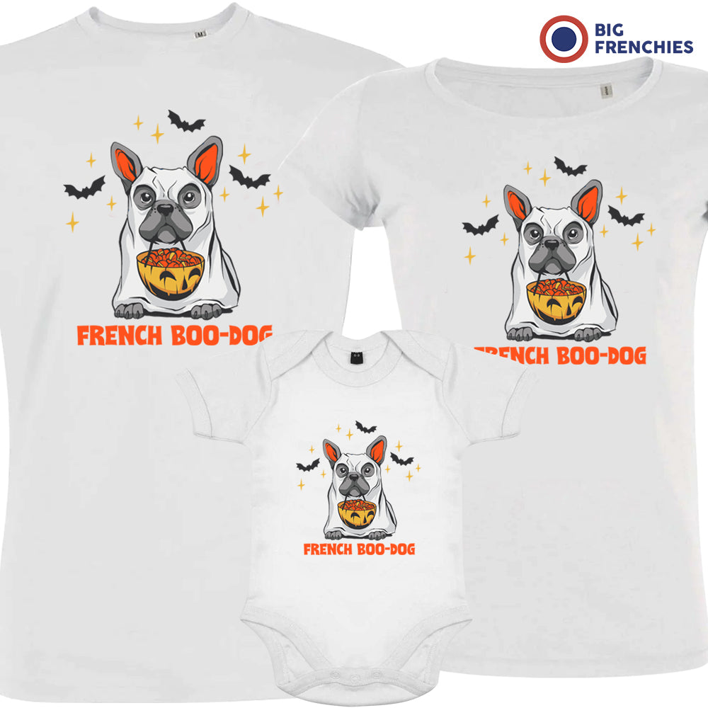 French Boo-Dog Organic Cotton Family Set Halloween Set of 3