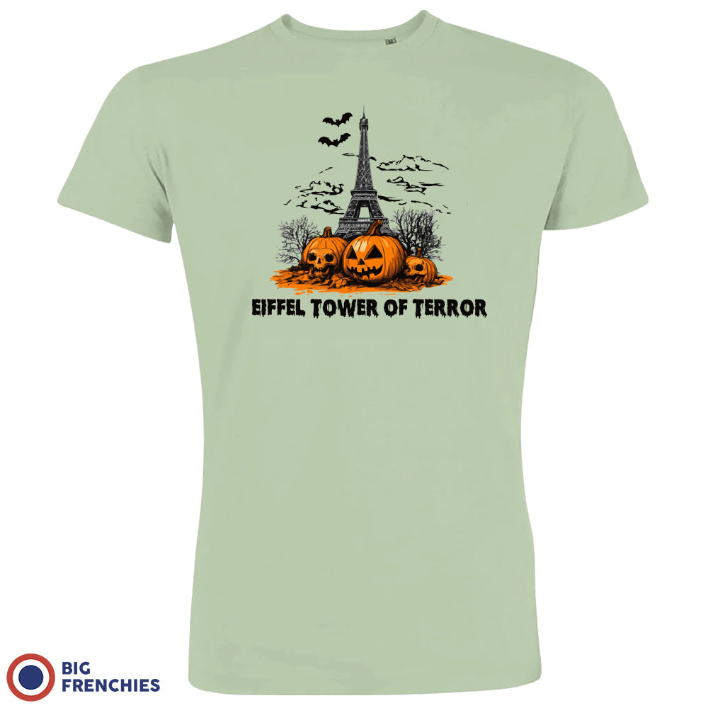 Eiffel Tower Of Terror Halloween Organic Cotton Men's Tee