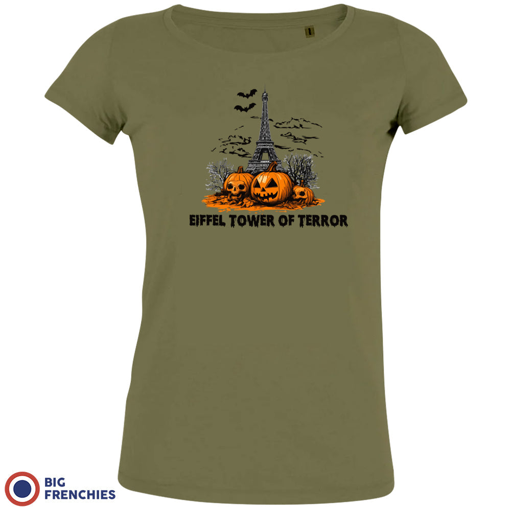 Eiffel Tower Of Terror Halloween Women's Organic Cotton Tee