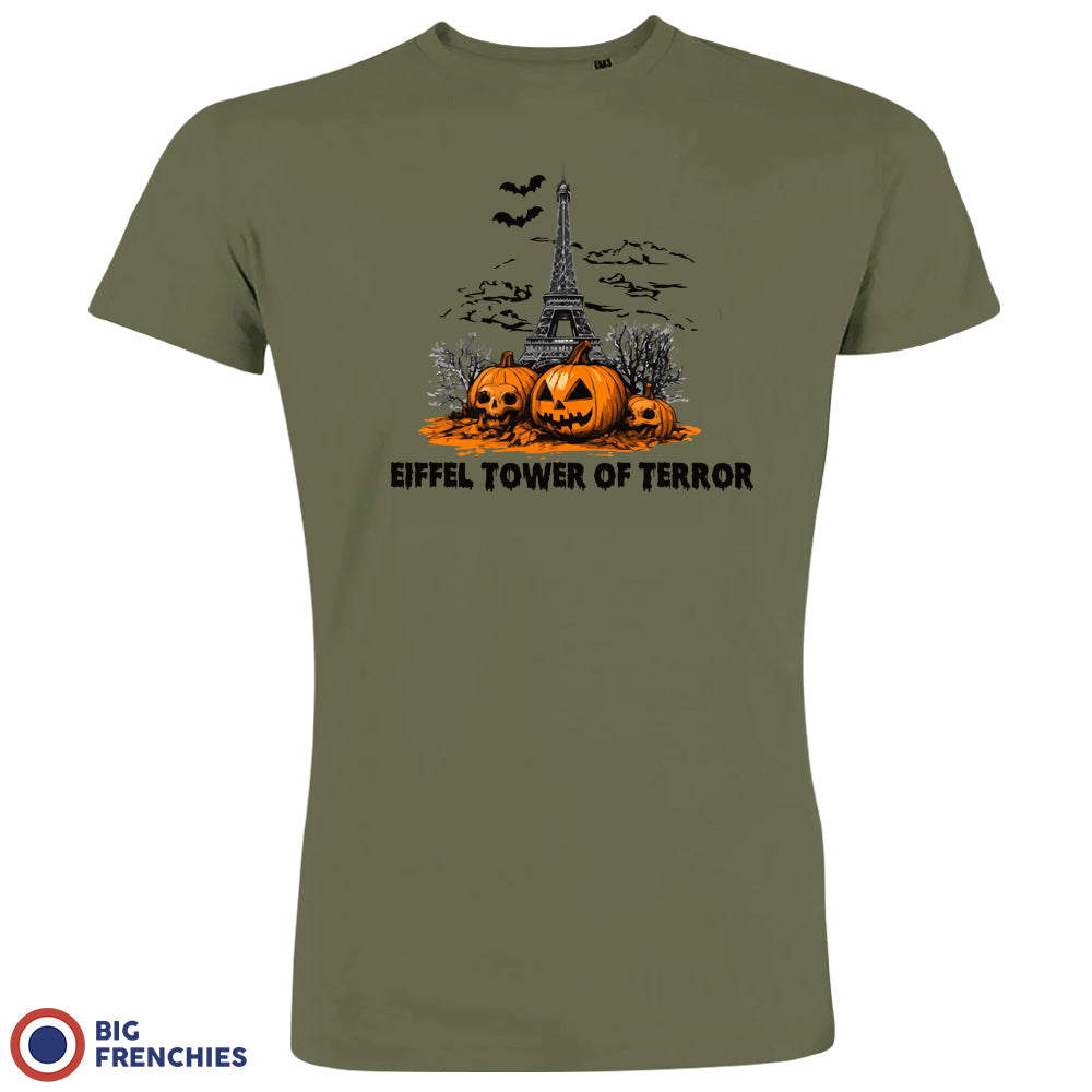 Eiffel Tower Of Terror Halloween Organic Cotton Men's Tee