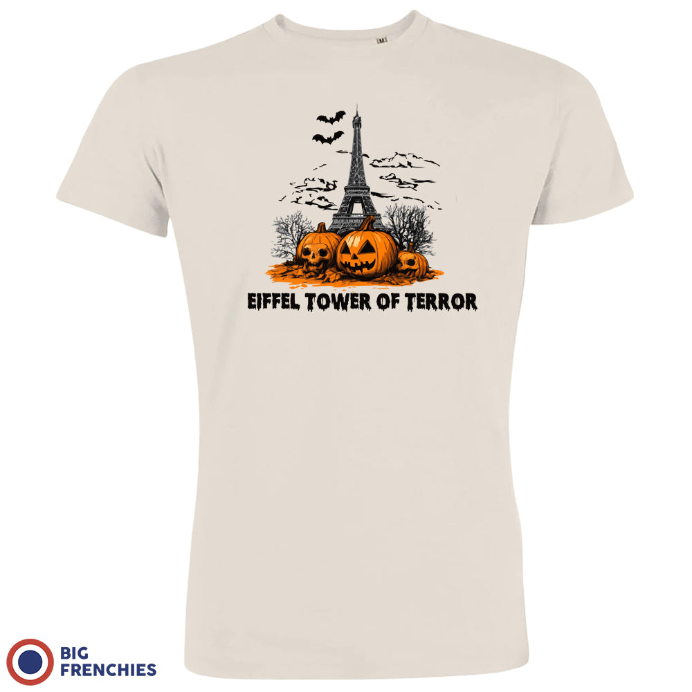 Eiffel Tower Of Terror Halloween Organic Cotton Men's Tee