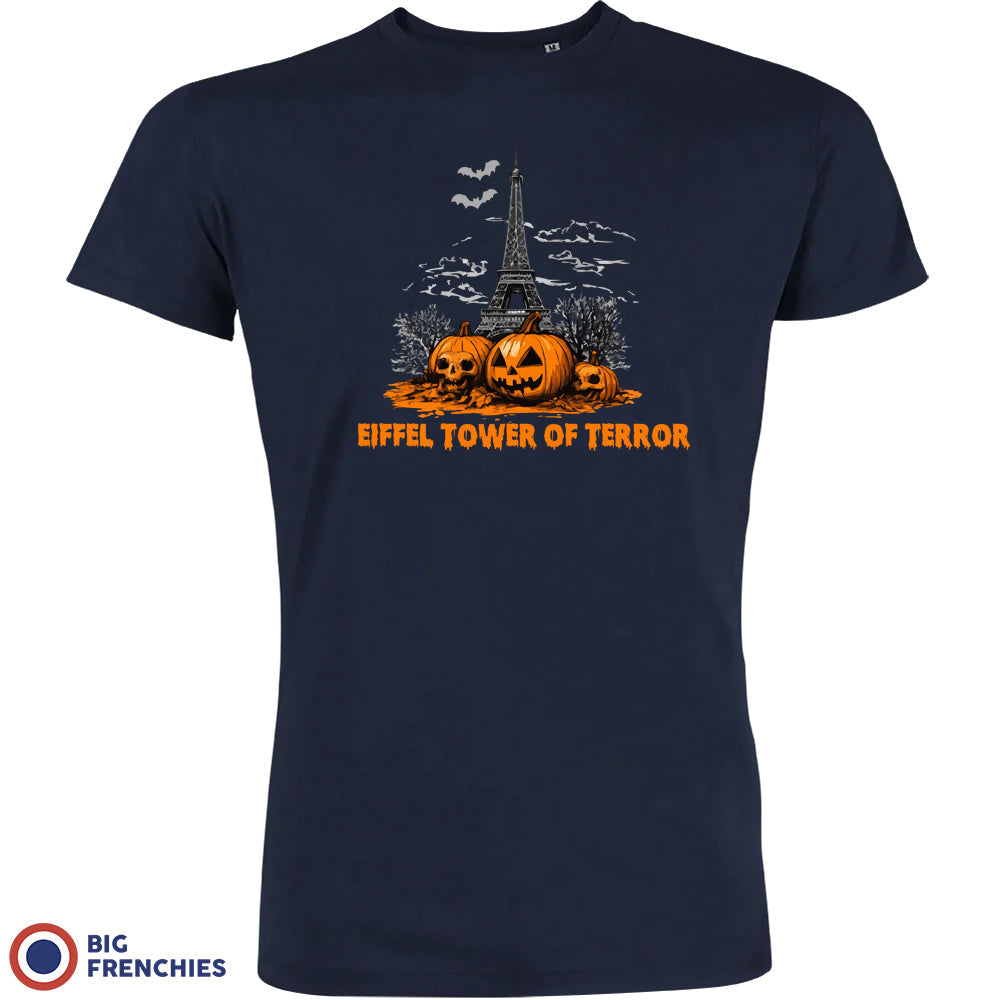 Eiffel Tower Of Terror Halloween Organic Cotton Men's Tee
