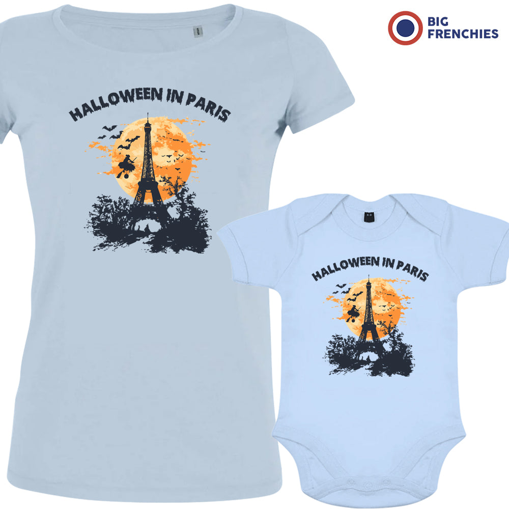 Halloween In Paris Organic Cotton Family Set Mom and Baby BIG FRENCHIES