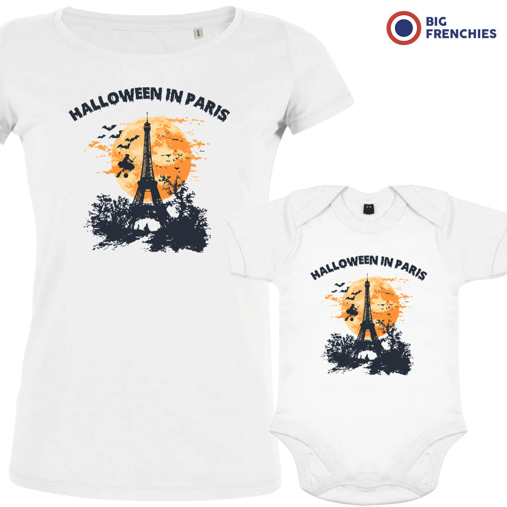 Halloween In Paris Organic Cotton Family Set Mom and Baby BIG FRENCHIES