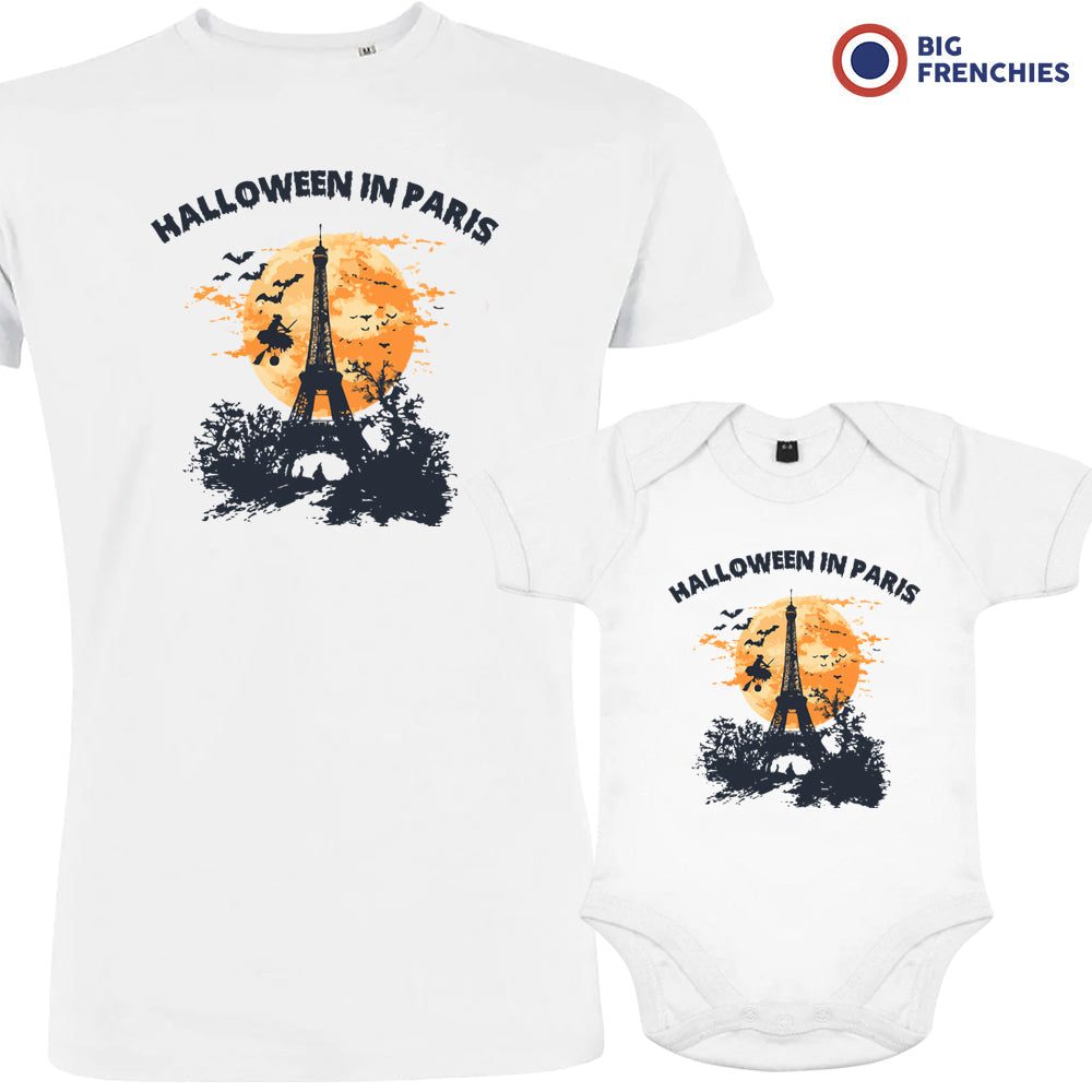 Halloween In Paris Organic Cotton Family Set T-Shirt and Onesie BIG FRENCHIES