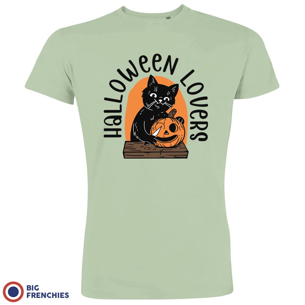 Halloween Lovers Cat Organic Cotton Tee Men's BIG FRENCHIES