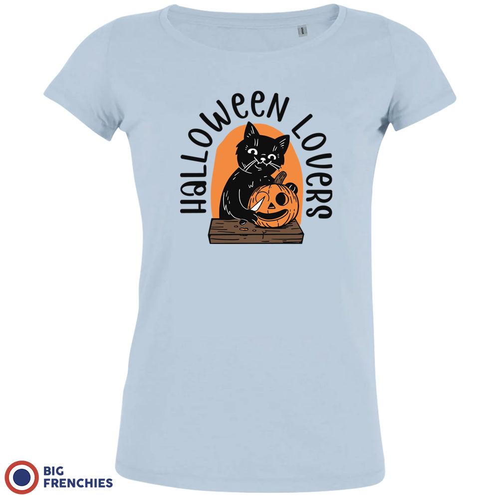 Halloween Lovers Organic Cotton Tee Women's Big Frenchies
