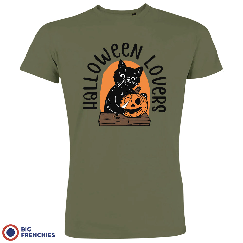 Halloween Lovers Cat Organic Cotton Tee Men's BIG FRENCHIES