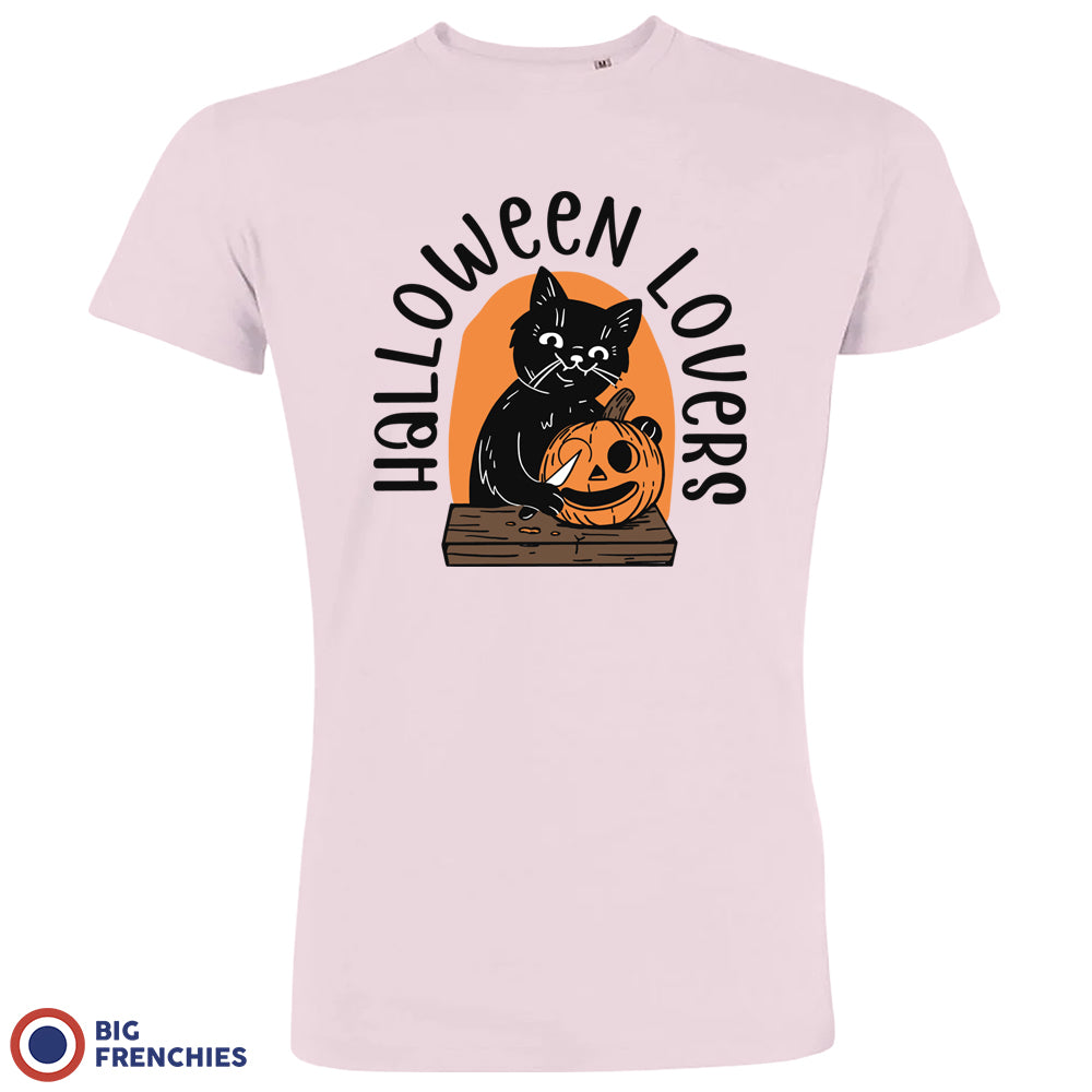 Halloween Lovers Cat Organic Cotton Tee Men's BIG FRENCHIES