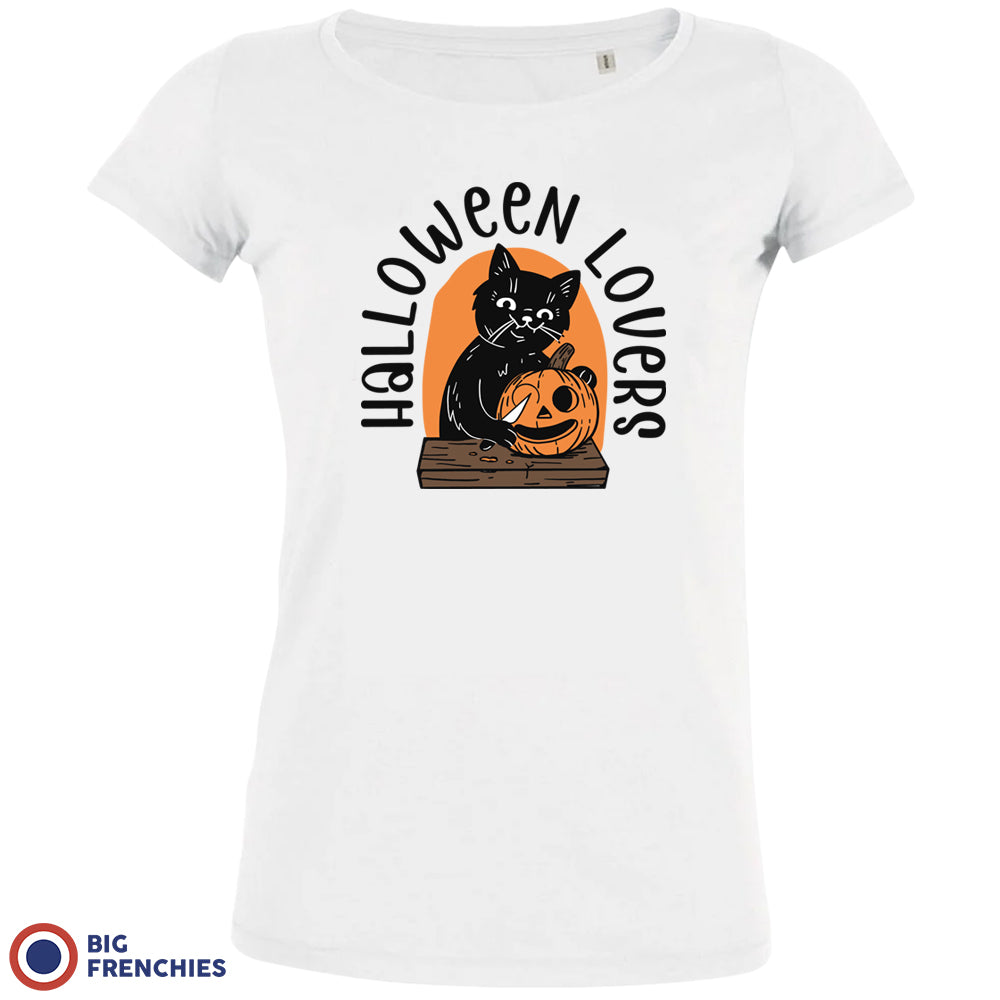 Halloween Lovers Organic Cotton Tee Women's Big Frenchies