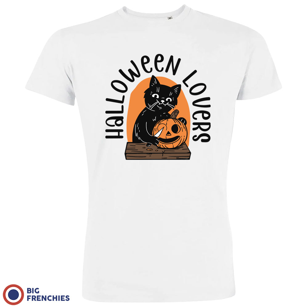 Halloween Lovers Cat Organic Cotton Tee Men's BIG FRENCHIES
