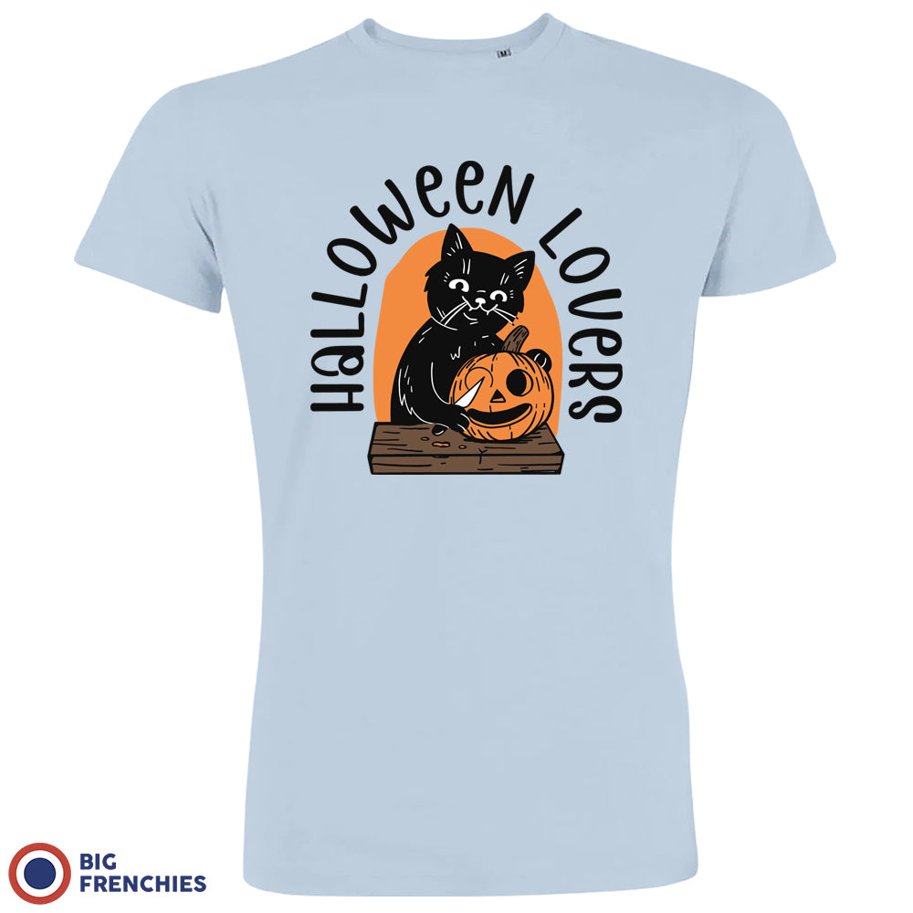 Halloween Lovers Cat Organic Cotton Tee Men's BIG FRENCHIES