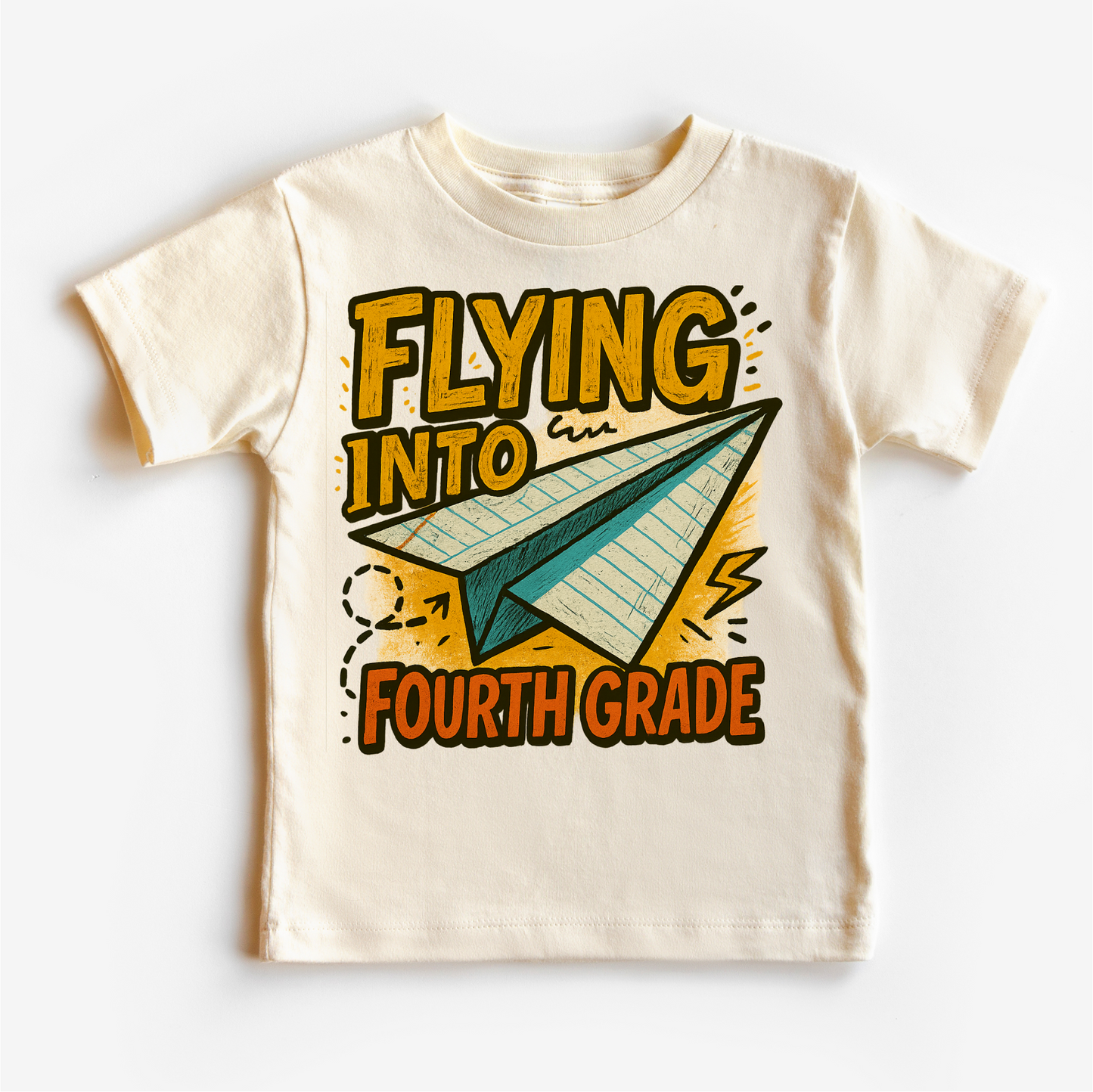 Flying Into Fourth Grade Back To School Shirt First Day Of School Tee Madi Moosh