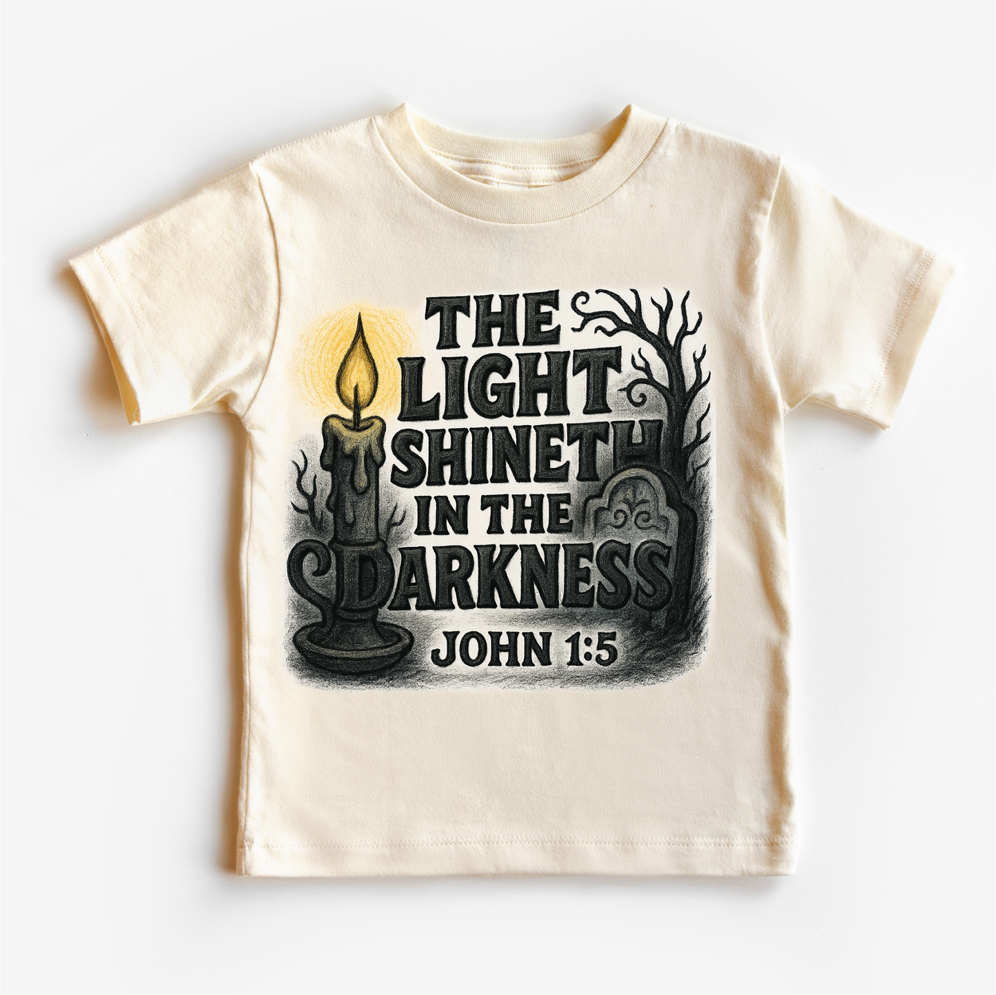The Light Shineth In The Darkness Shirt - Christian Tee MZ26
