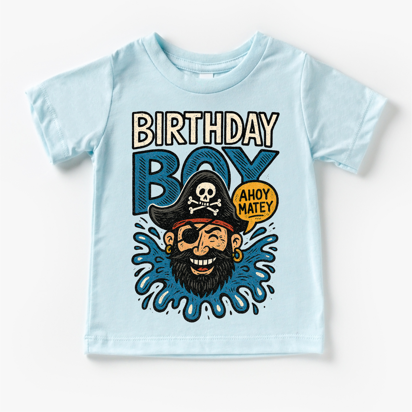 Pirate Birthday Boy Shirt - Boys Birthday Tee MZ32