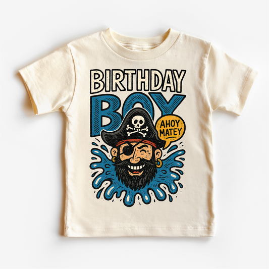 Pirate Birthday Boy Shirt - Boys Birthday Tee MZ32