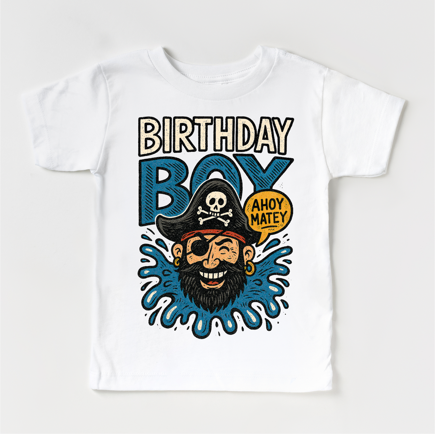Pirate Birthday Boy Shirt - Boys Birthday Tee MZ32