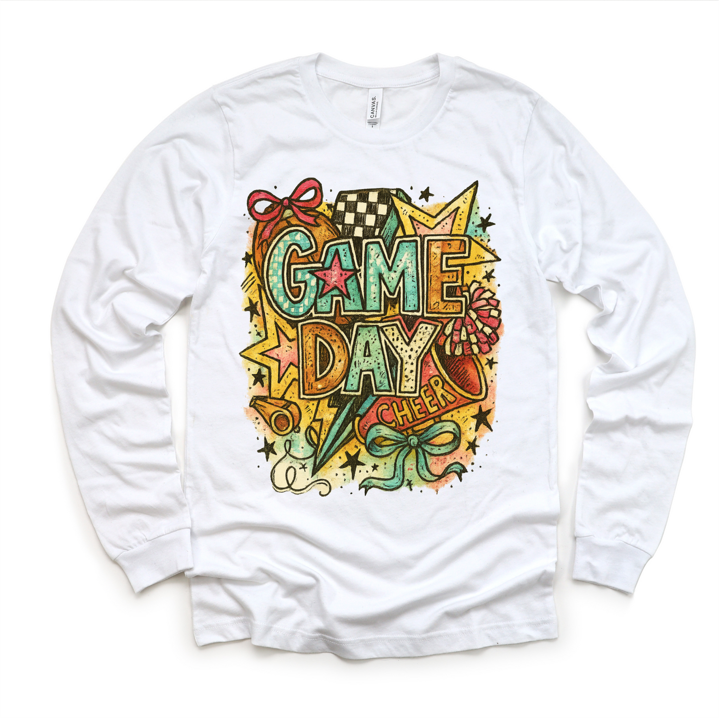 Girls Game Day Sporty Football Shirt Football Tee MZ46