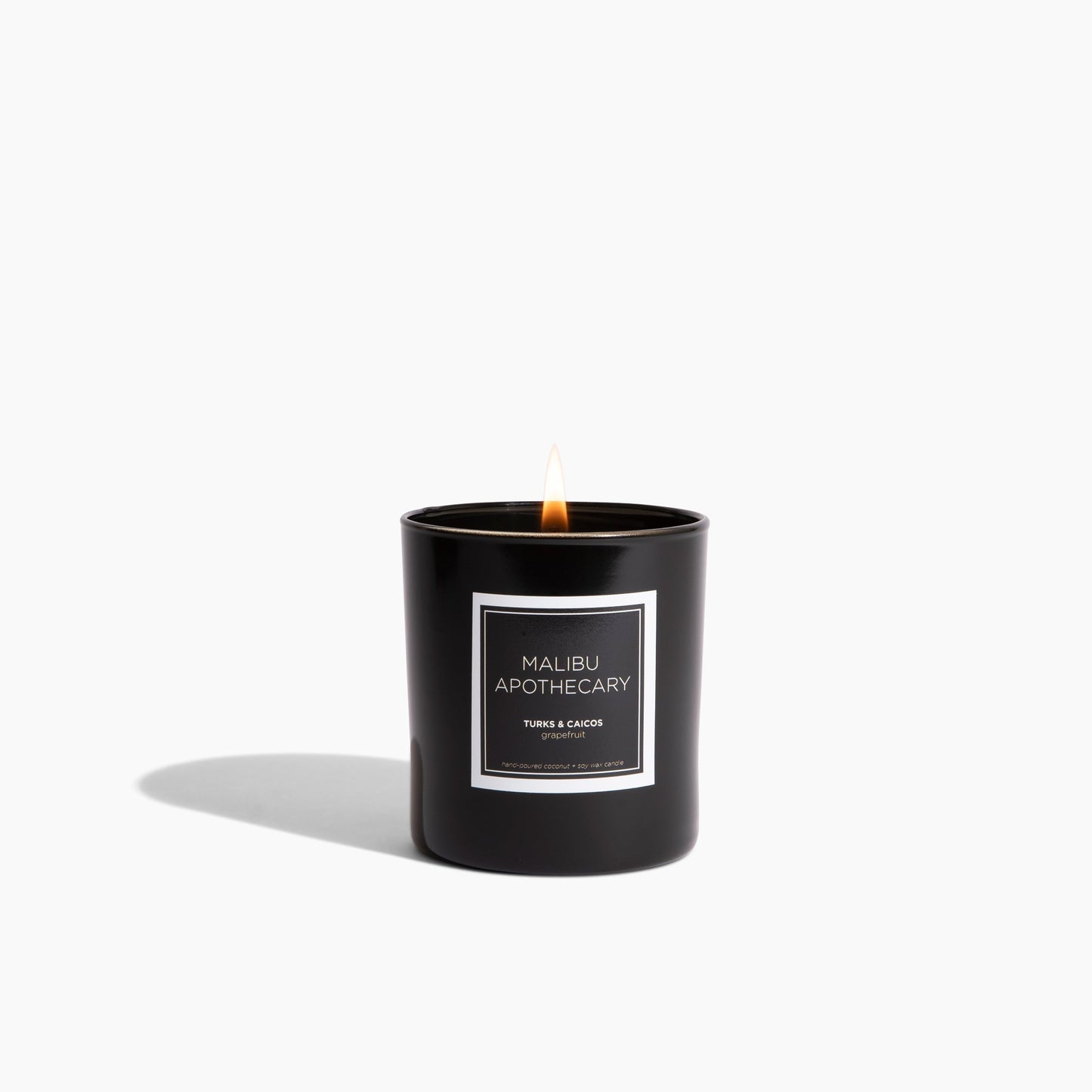 Black Gloss Coconut Soy Wax Candle Black Lacquer Vessel