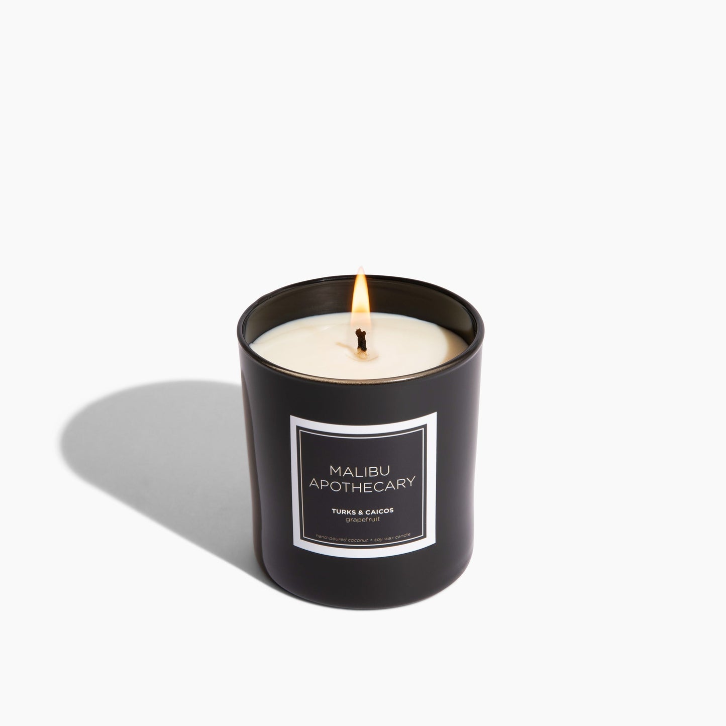 Black Gloss Coconut Soy Wax Candle Black Lacquer Vessel
