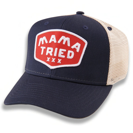 Mama Tried Patch Trucker Hat Structured Medium Profile Paris Texas Apparel Co
