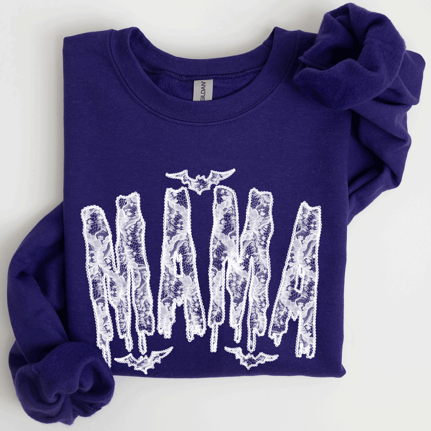 Mama, Faux Lace, Halloween, Coquette, Cute Sweatshirt