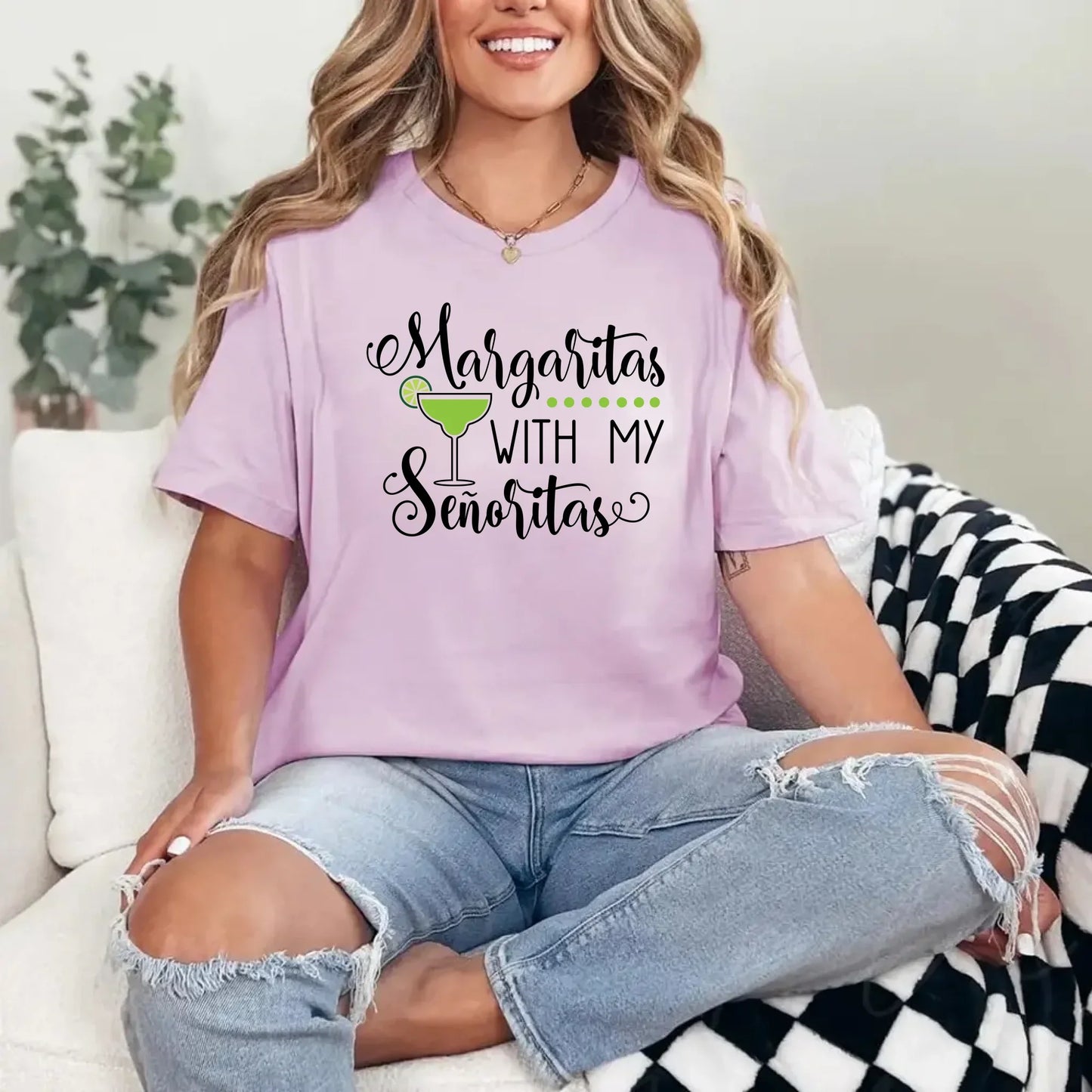 🍸 Margaritas With My Señoritas Best Friends Matching T-Shirts