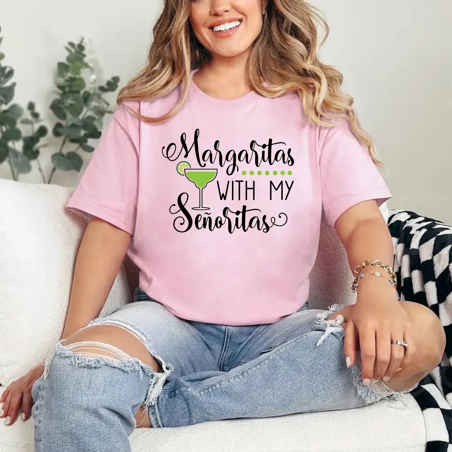 🍸 Margaritas With My Señoritas Best Friends Matching T-Shirts