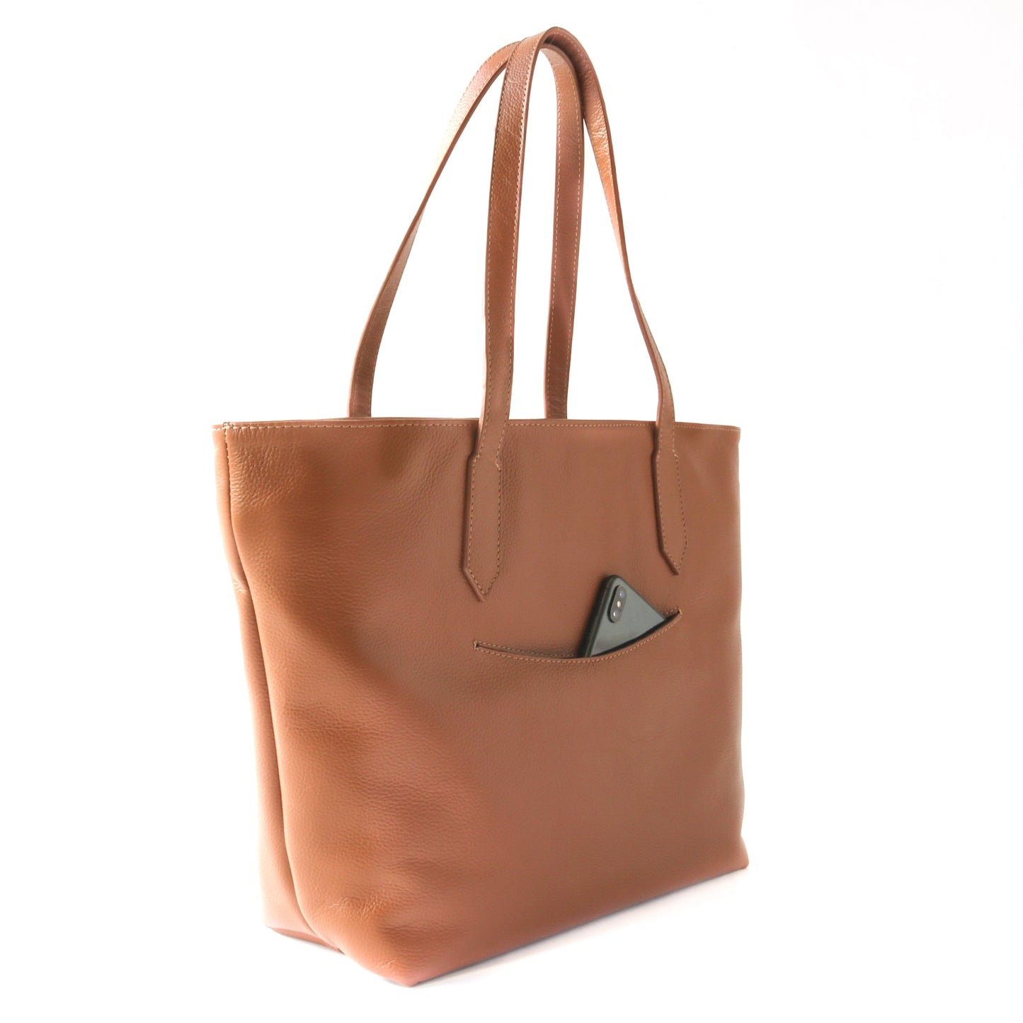 Leather Spacious Tote Bag Martina by Tin Marin