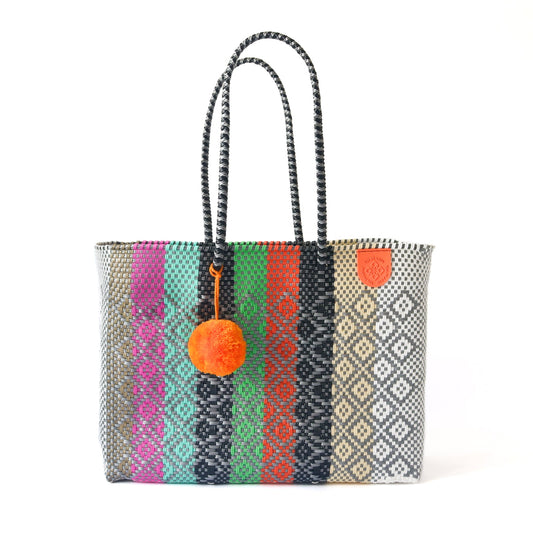 Maya Woven Super Tote Water-Resistant Tote Bag Tin Marin