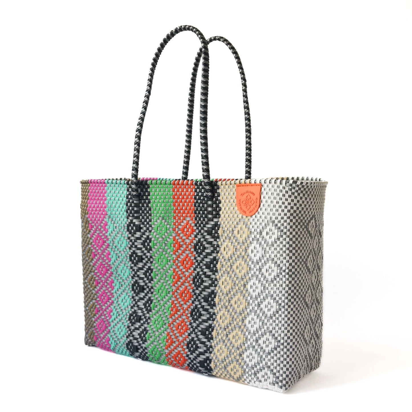 Maya Woven Super Tote Water-Resistant Tote Bag Tin Marin
