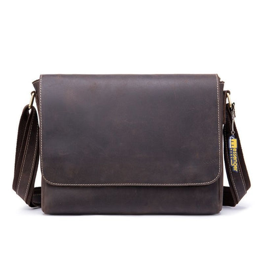 Medium Leather Messenger Bag