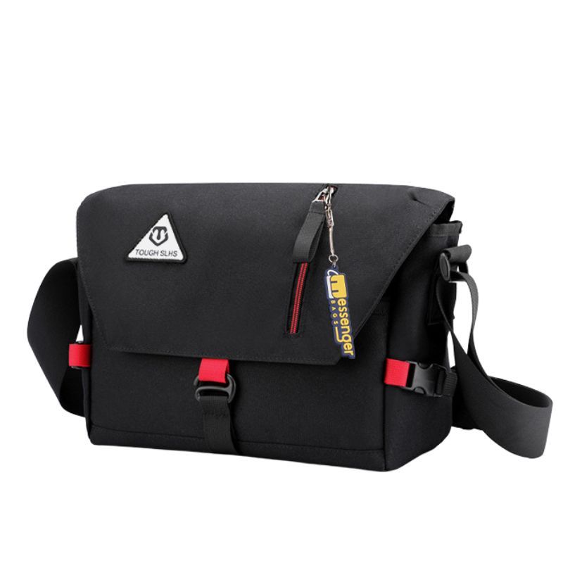 Medium Two-Color Messenger Bag