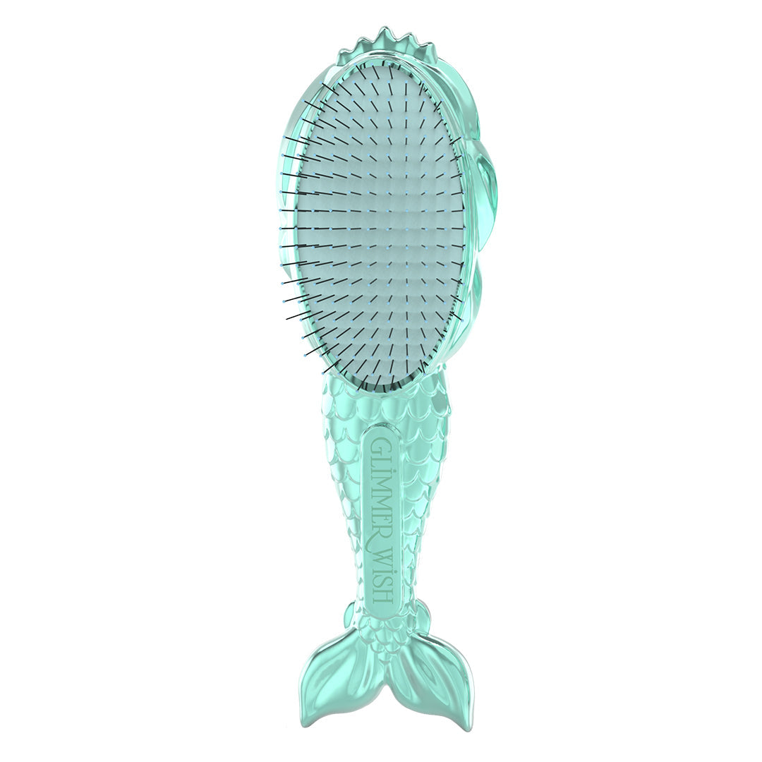 Mermaid Detangling Hair Brush Long Flexible Bristles Glimmer Wish