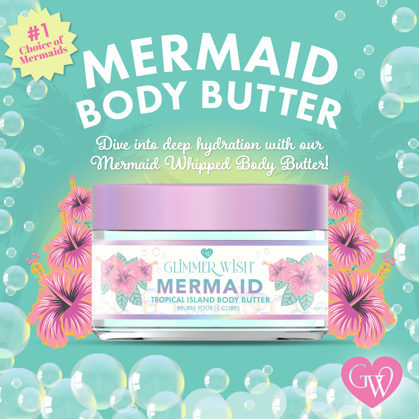 Mermaid Whipped Deep Hydration Body Butter Glimmer Wish