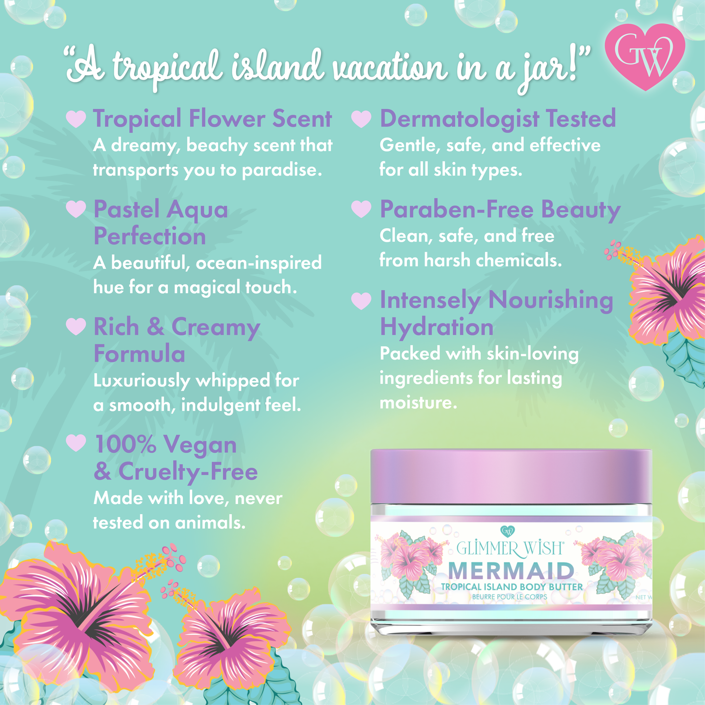 Mermaid Whipped Deep Hydration Body Butter Glimmer Wish