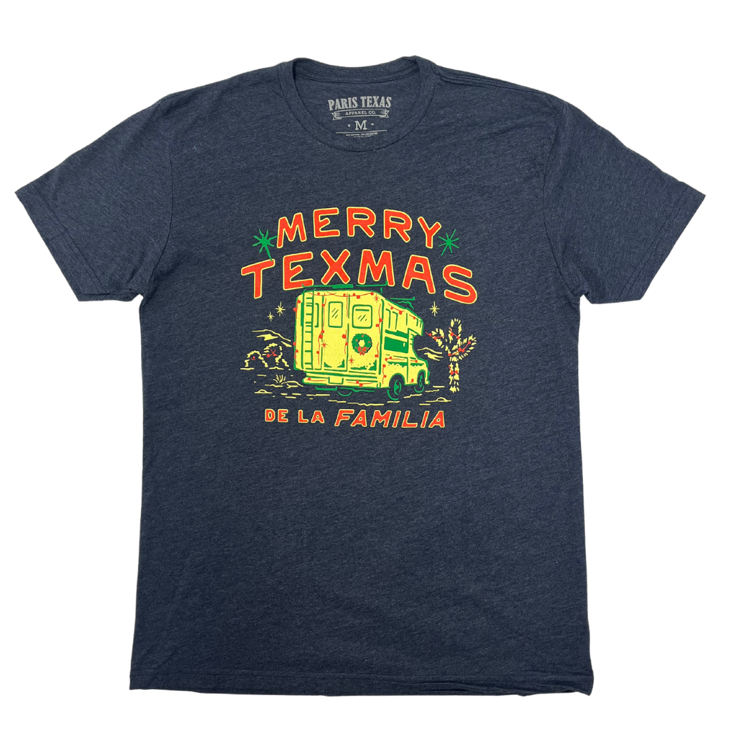 Merry Texmas Midnight Navy Unisex T-Shirt Paris Texas Apparel Co